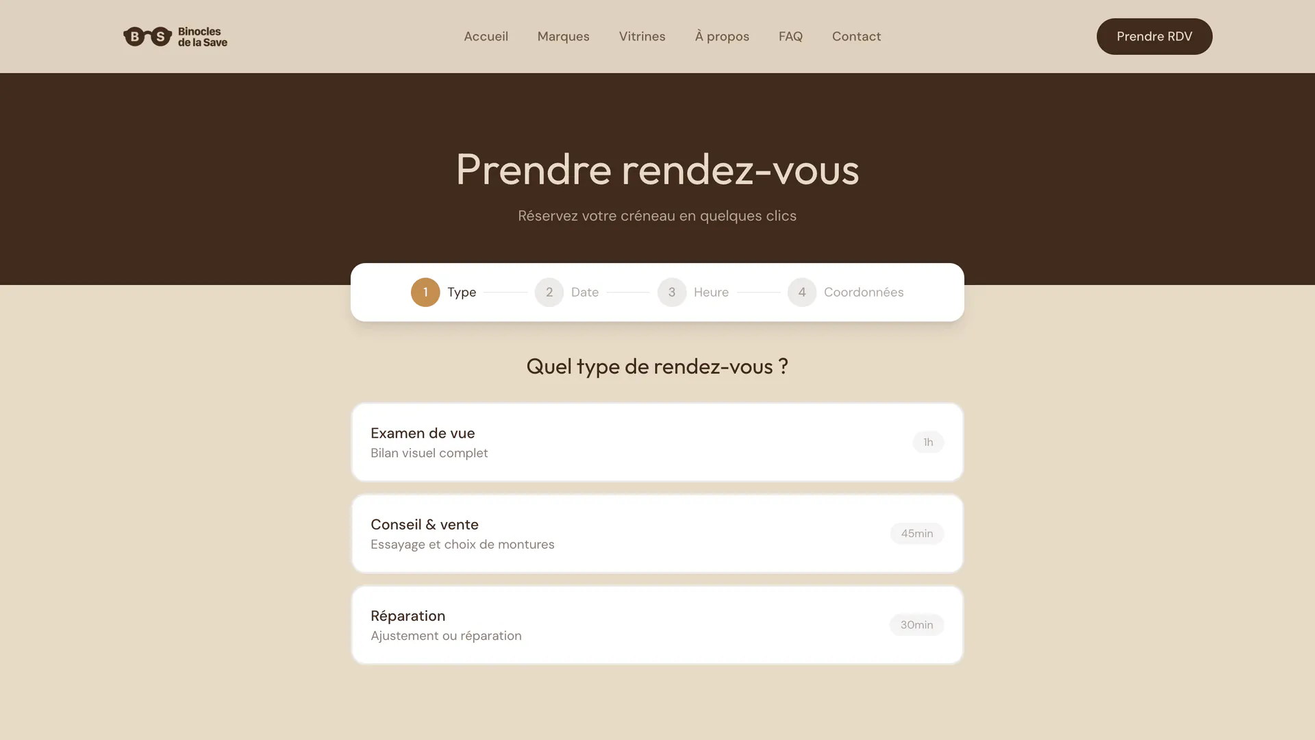 Prise de rendez-vous